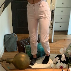 Vintage 501 Levi Mom Jeans light pink